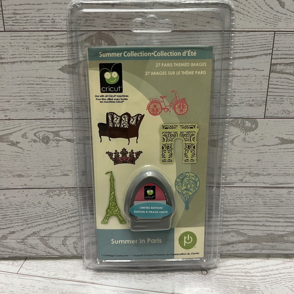 Cricut Summer in Paris Limited Edition‎ Cartridge 2000317 27 Images Keypad